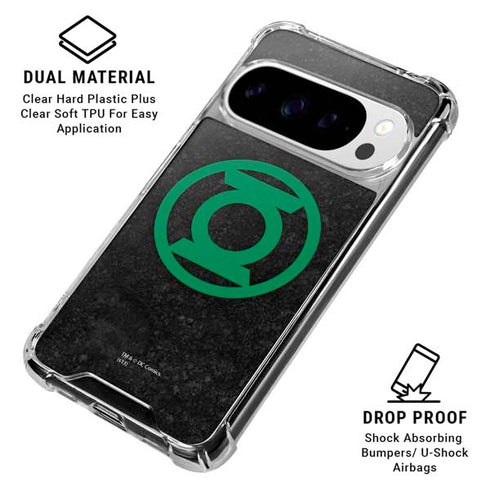 DC Comics Green Lantern Logo Black Background Google Pixel 10 Pro XL Clear Case